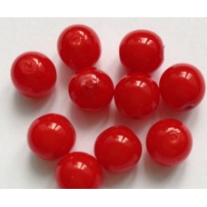 Glaskraal rood 8 mm (10 stuks)